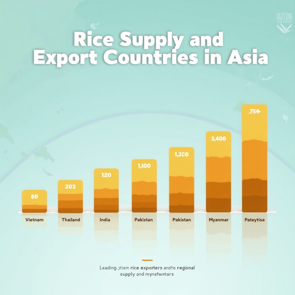 Rice Supply And Export Countries in Asia