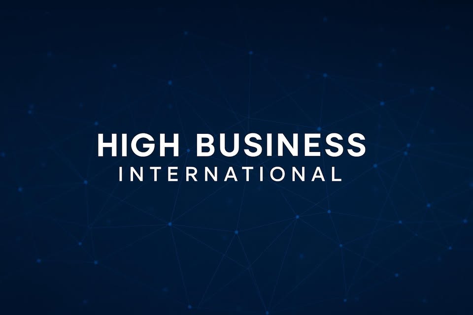 "HBI Ecosystem™ Logo: Interconnected circles symbolizing global trade, technology, and collaboration