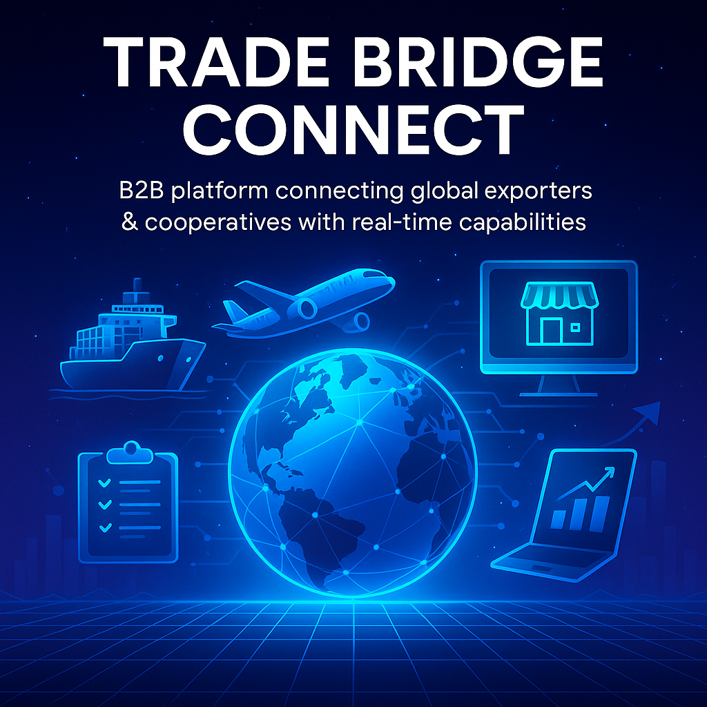 Verified exporters use Trade Bridge Connect™ by High Business International™ to connect with real buyers, respond to RFQs, and manage international trade within a secure B2B ecosystem.